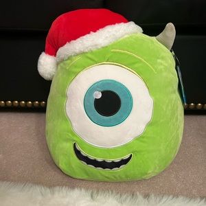 Christmas Mike Wazowski Squishmallow